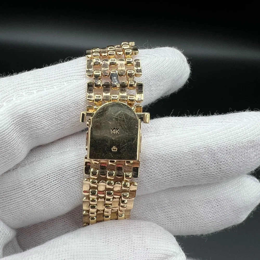 Natural 1.10 carat Diamond 14K Necklace 56.36 g solid yellow gold. 15”. - Picture 6 of 11